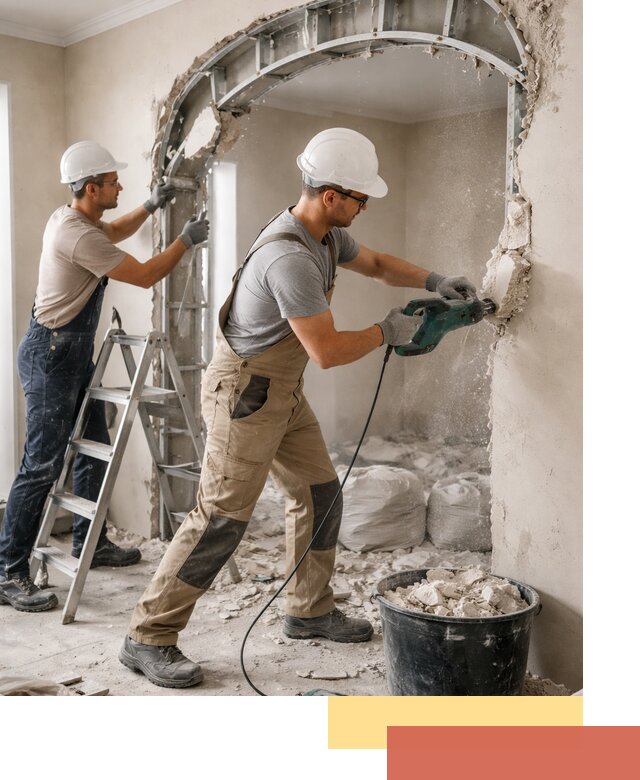 Демонтаж гипсокартонной арки в Выборге быстро и аккуратно