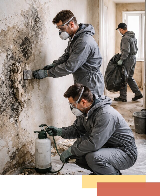 Удаление плесени со стен профессионально в Выборге