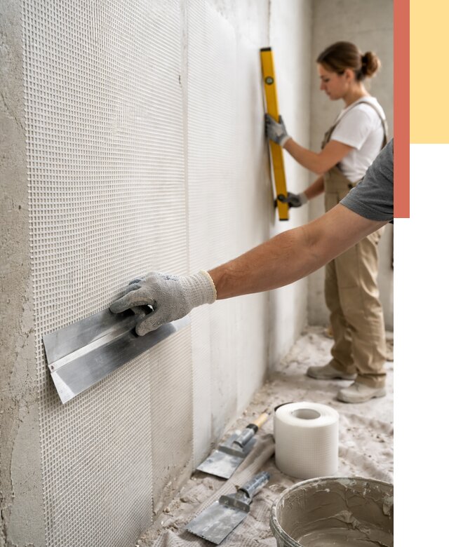 Армирование стен стеклосеткой в Выборге от 3271 руб. под ключ | ОТДЕЛОЧНИК-Вбр