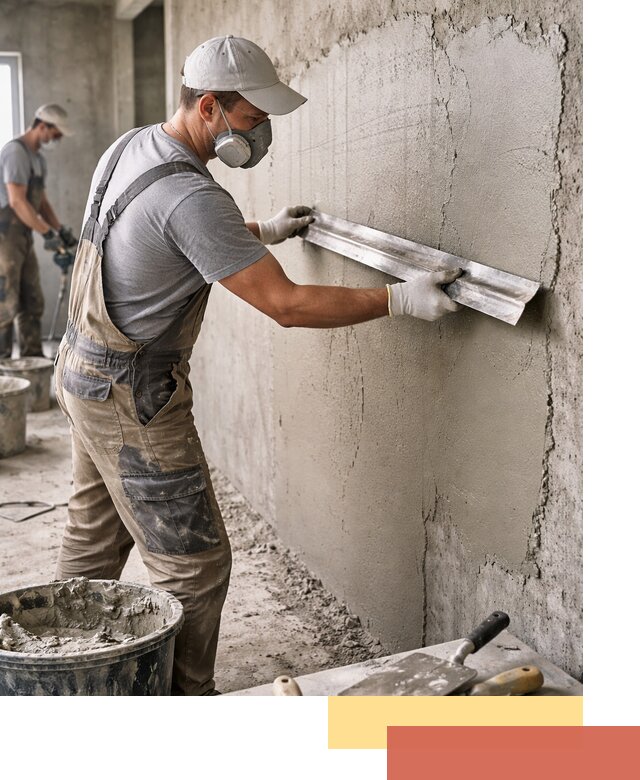 Штукатурка бетонных стен в Выборге качественно и долговечно