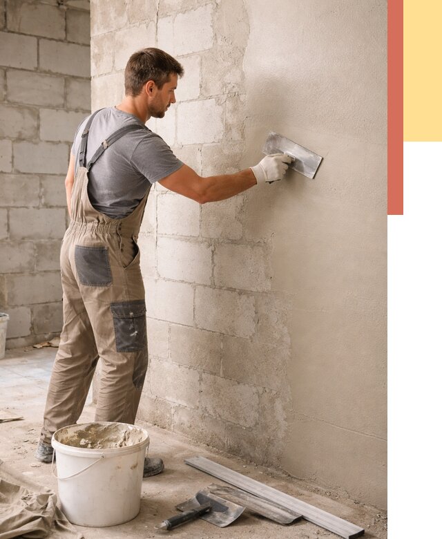 Штукатурка стен из газобетона в Выборге от 2146 руб./м2 — быстро и недорого | ОТДЕЛОЧНИК-Вбр