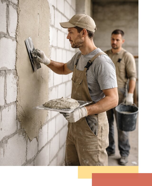 Штукатурка стен из газобетона в Выборге под ключ