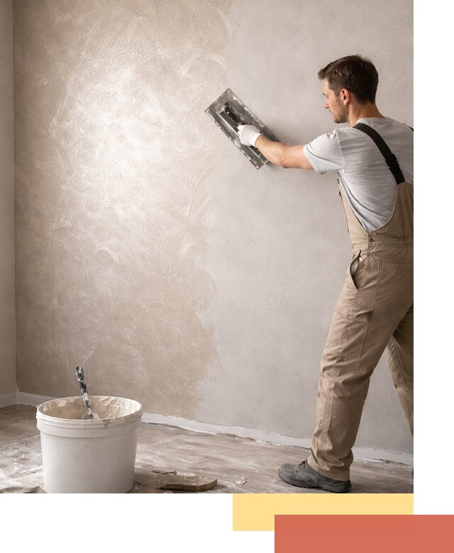 Декоративная штукатурка «Мокрый шелк» под ключ в Выборге