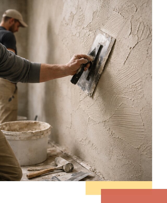 Фактурная штукатурка стен в Выборге — монтаж, отделка, реставрация