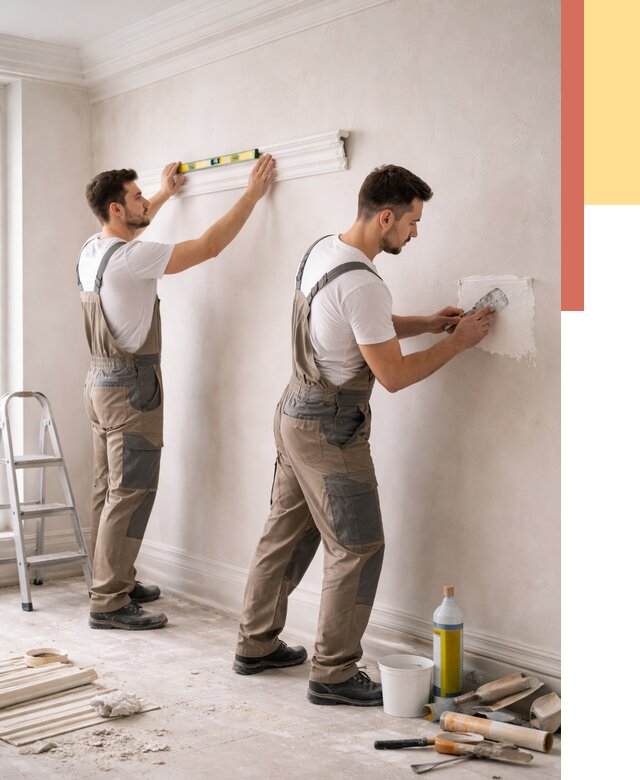 Монтаж лепнины на стены в Выборге от 4599 руб. — недорого, быстро | ОТДЕЛОЧНИК-Вбр