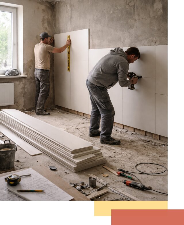 Монтаж ПВХ панелей на стены в Выборге качественно и быстро