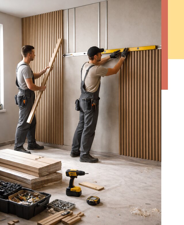 Монтаж реечных панелей на стены в Выборге от 1227 руб. — быстро и недорого | ОТДЕЛОЧНИК-Вбр