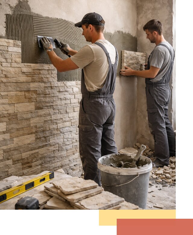 Монтаж искусственного камня в Выборге — облицовка стен и фасадов