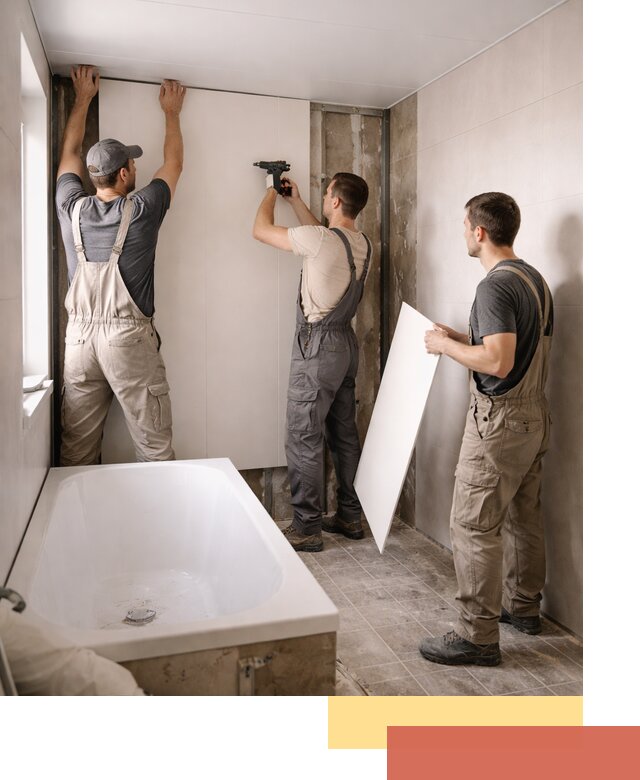 Отделка ванной панели ПВХ профессионально в Выборге