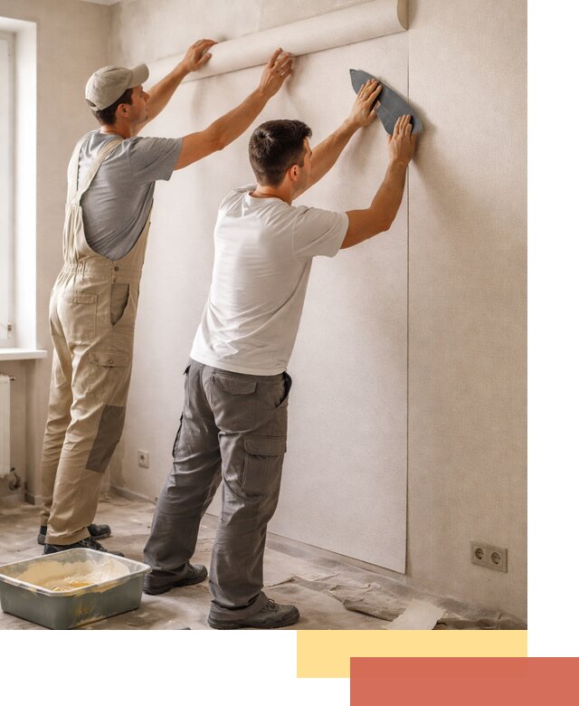 Поклейка виниловых обоев в Выборге профессионально и качественно