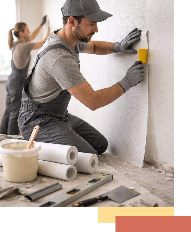 Поклейка стеклообоев профессионально в Выборге