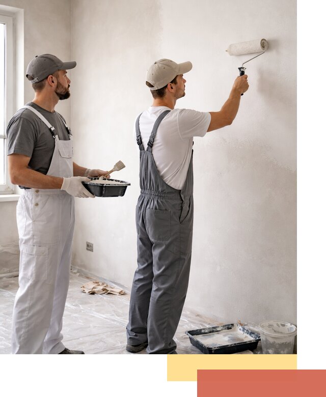 Покраска стен водоэмульсионной краской в Выборге