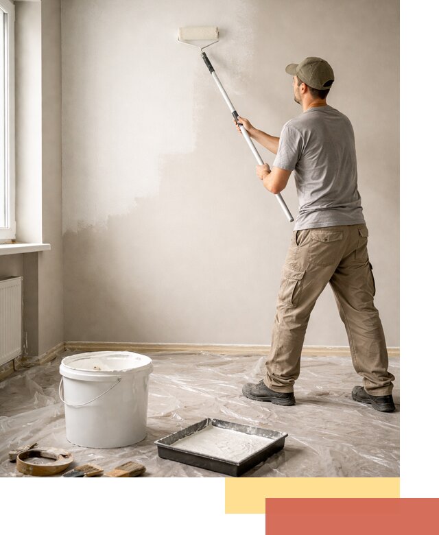 Покраска стен латексной краской в Выборге качественно и быстро