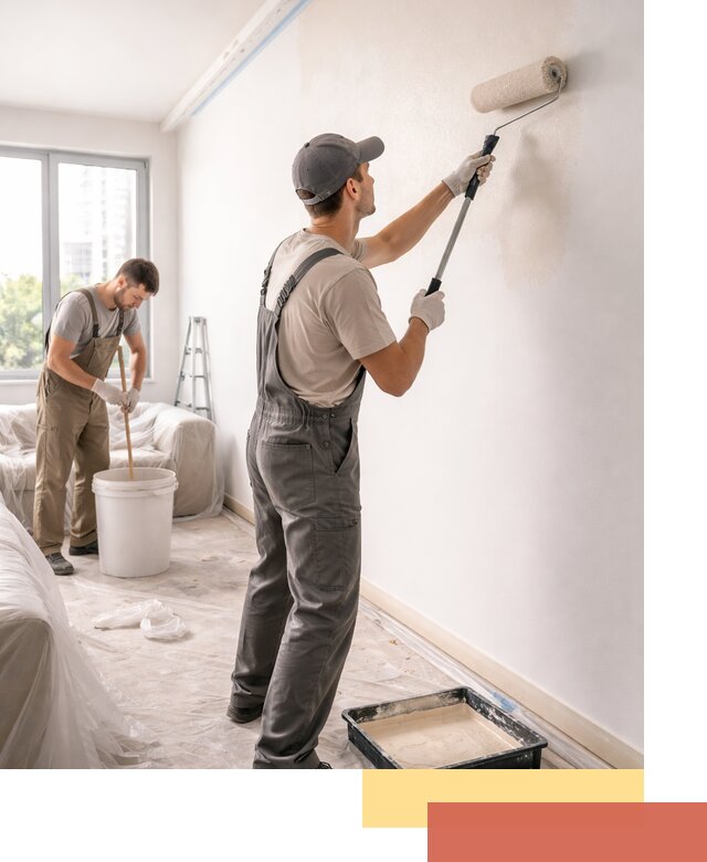 Покраска стен в офисе в Выборге — быстрый и качественный ремонт