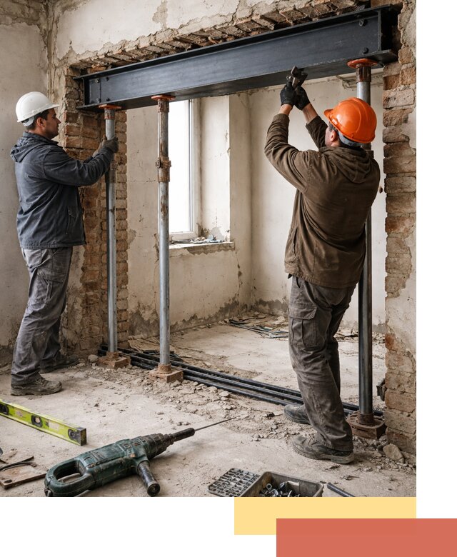 Усиление проема в стене в Выборге для расширения и безопасности