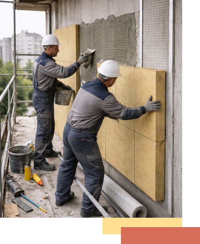 Утепление стен зданий и домов в Выборге качественно и надежно