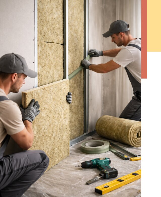 Шумоизоляция стен в Выборге под ключ от 1891 руб. | ОТДЕЛОЧНИК-Вбр