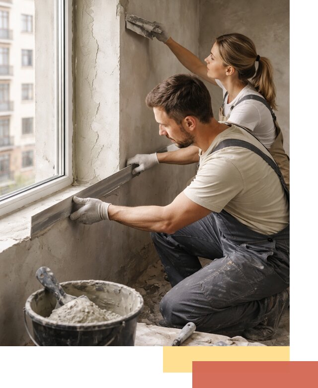 Штукатурка откосов дверей и окон профессионально в Выборге