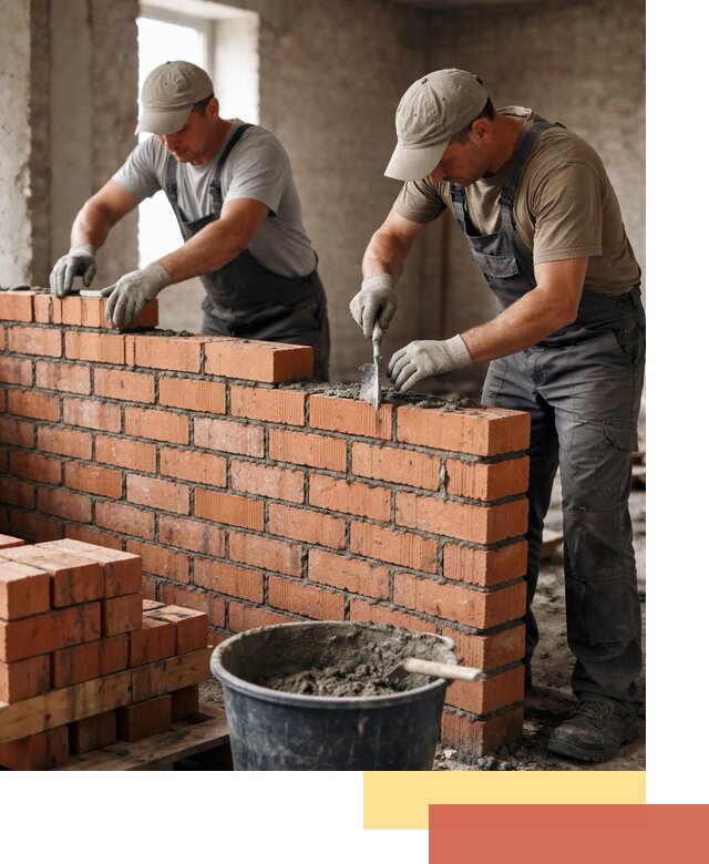 Кладка кирпичных перегородок под ключ в Выборге