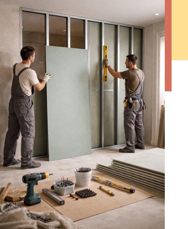 Перегородка из влагостойкого гипсокартона в Выборге от 4906 руб. — монтаж под ключ | ОТДЕЛОЧНИК-Вбр