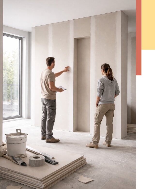 Зонирующая перегородка из гипсокартона в Выборге от 2862 руб. под ключ | ОТДЕЛОЧНИК-Вбр