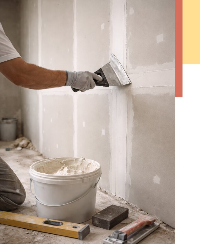 Шпаклевка перегородок из гипсокартона в Выборге от 2555 руб. — услуги ОТДЕЛОЧНИК-Вбр