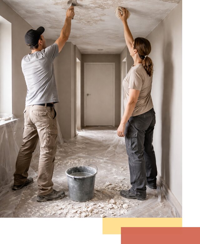 Удаление побелки с потолка в Выборге — быстро и аккуратно