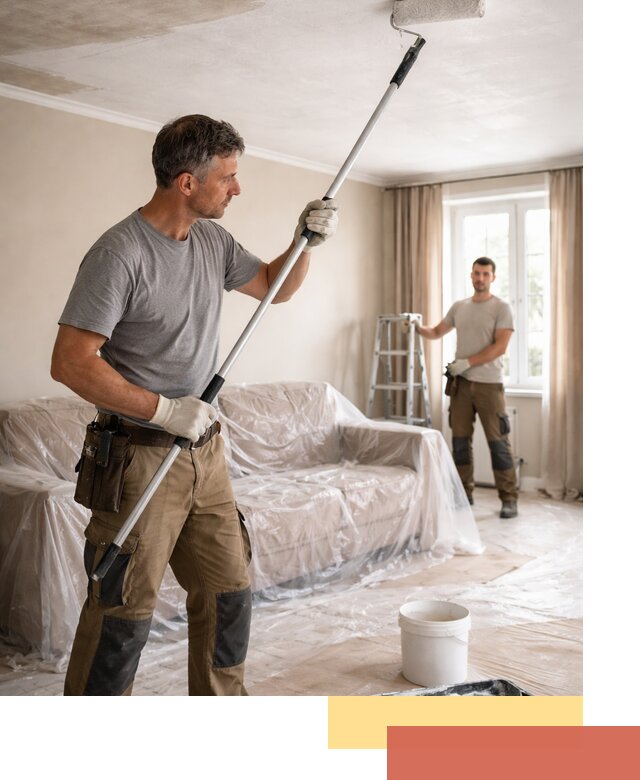 Грунтовка потолка в Выборге — подготовка под покраску и отделку