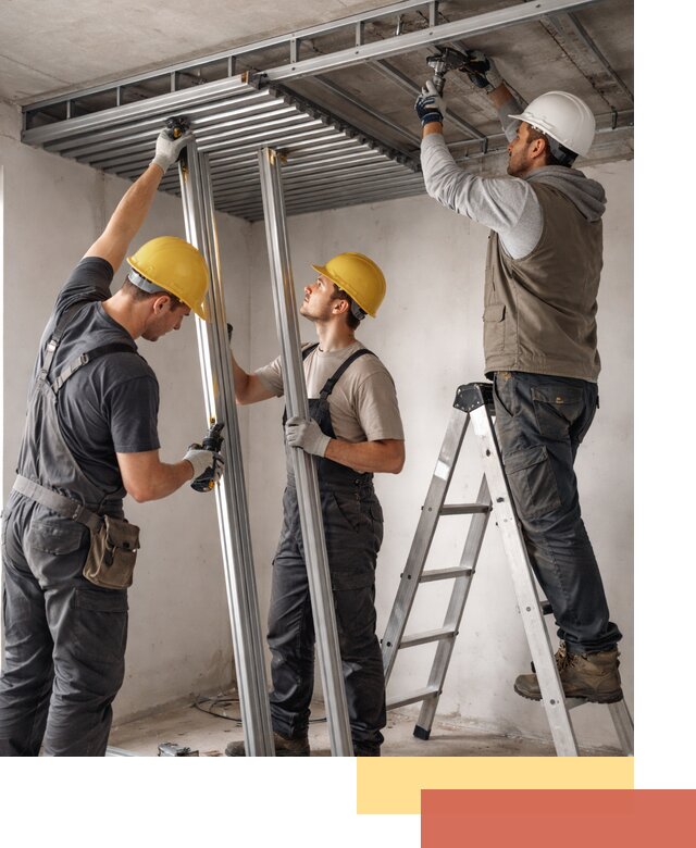 Монтаж реечного потолка под ключ в Выборге