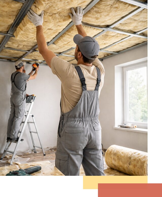 Утепление потолка под ключ в Выборге качественно и быстро