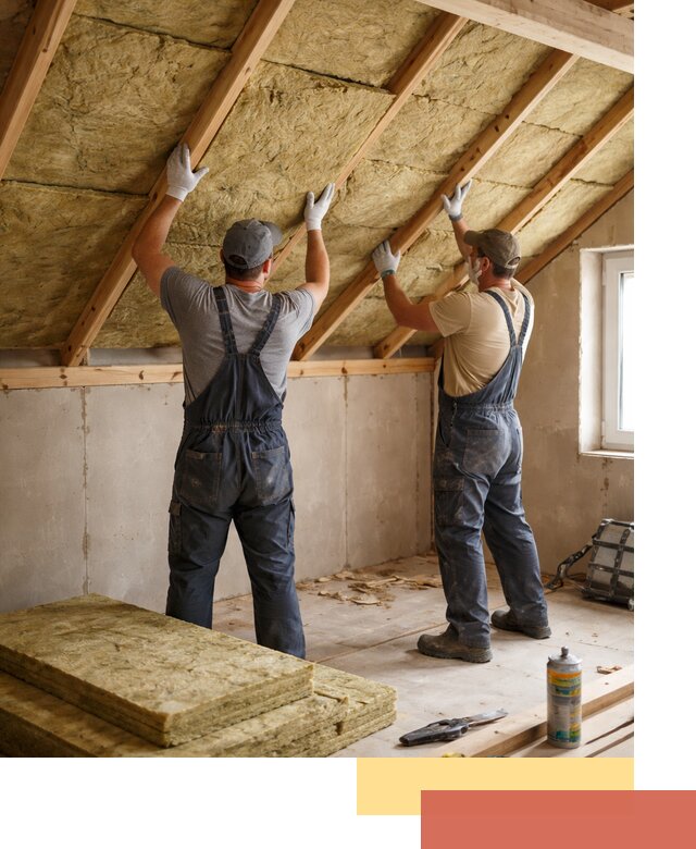 Утепление потолка минеральной ватой в Выборге