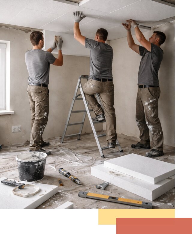 Утепление потолка пенопластом в Выборге быстро и качественно