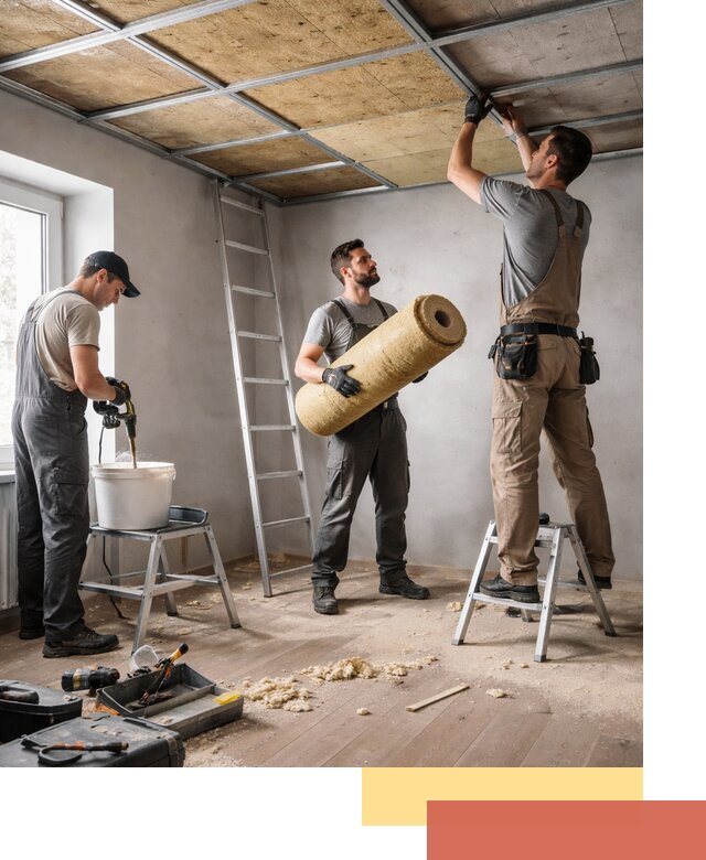 Шумоизоляция потолка в Выборге: профессиональный монтаж и отделка